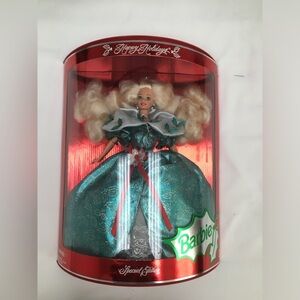 Vintage Barbie 1995 Happy Holidays Special Edition Barbie doll by Mattel in box